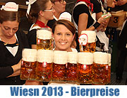 Oktoberfest 2013 - die Preisentwicklung bei den Getränken Bierpreise, Limonaden- und Tafelwasserpreise  (©Foto: Martin Schmitz)